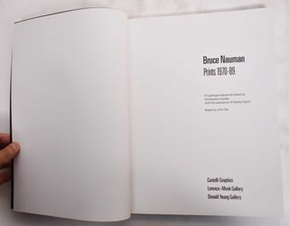 Bruce Nauman: Prints 1970-89