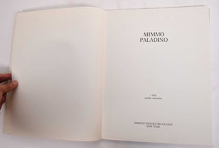 Mimmo Paladino: October - November 1986