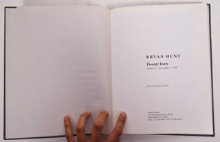 Bryan Hunt: Twenty Years: October 6-November 11, 1995