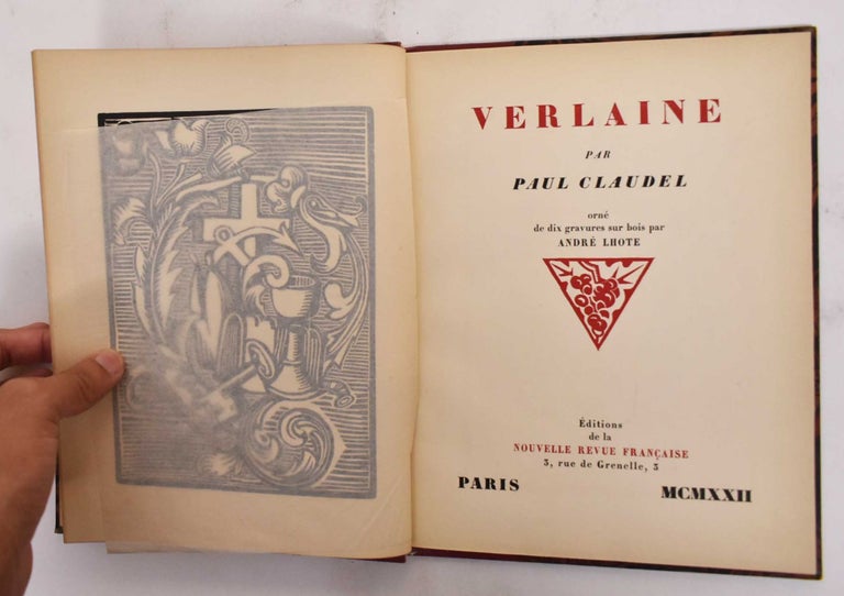 Item #177736 Verlaine. Paul Claudel.