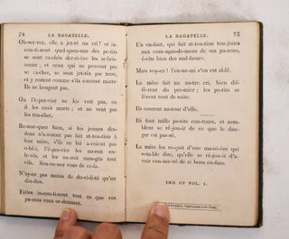 La Bagatelle: Intended to Introduce Children of Three or Four Years Old to Some Knowledge of the French Language