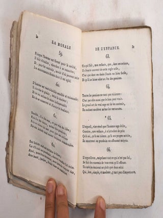 La Morale de L'enfance, ou Collection de Quatrains Moraux, Mis a la Portee des Enfants, et Ranges par Ordre Methodique