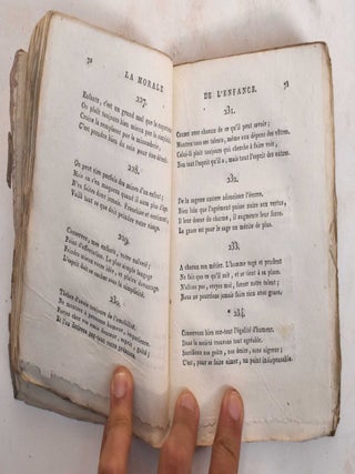 La Morale de L'enfance, ou Collection de Quatrains Moraux, Mis a la Portee des Enfants, et Ranges par Ordre Methodique