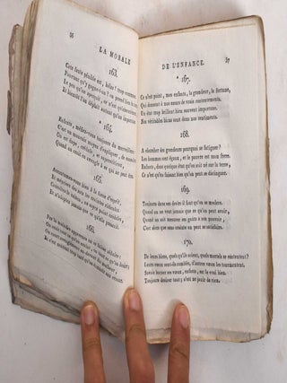 La Morale de L'enfance, ou Collection de Quatrains Moraux, Mis a la Portee des Enfants, et Ranges par Ordre Methodique