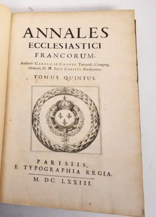 Item #177954 Annales Ecclesiastici Francorum, Tomus Octavus. Charles Le Cointe