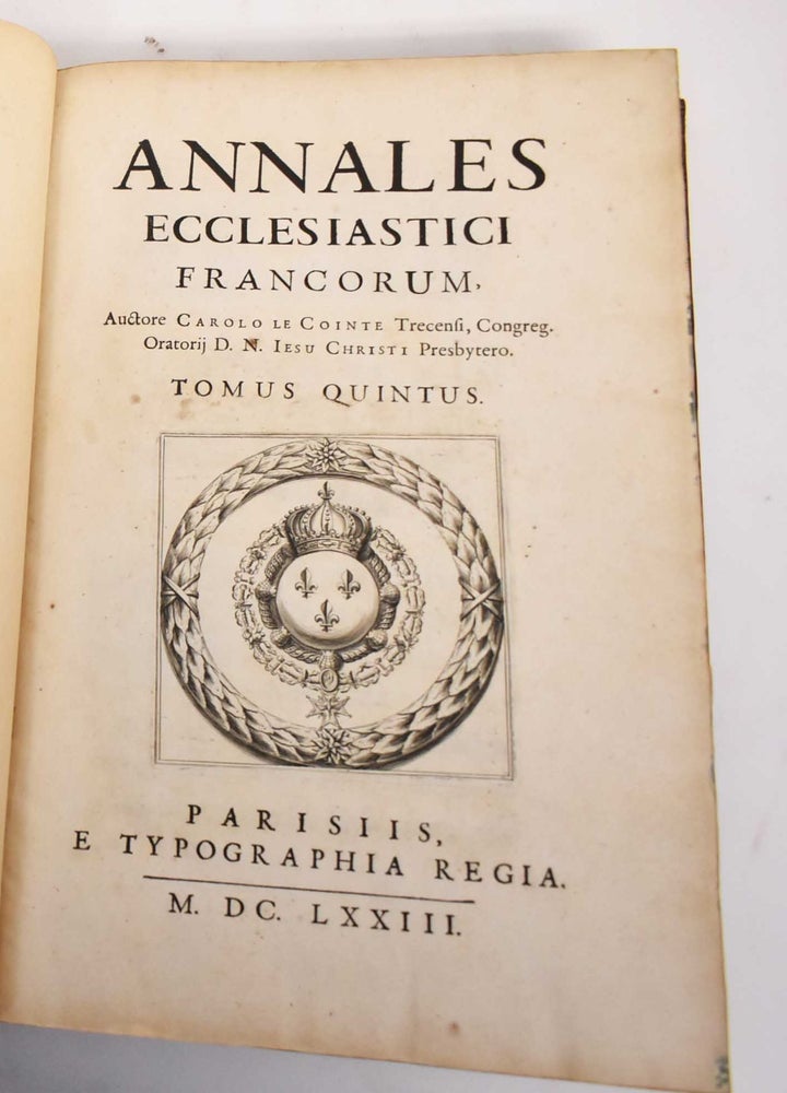 Item #177954 Annales Ecclesiastici Francorum, Tomus Octavus. Charles Le Cointe.