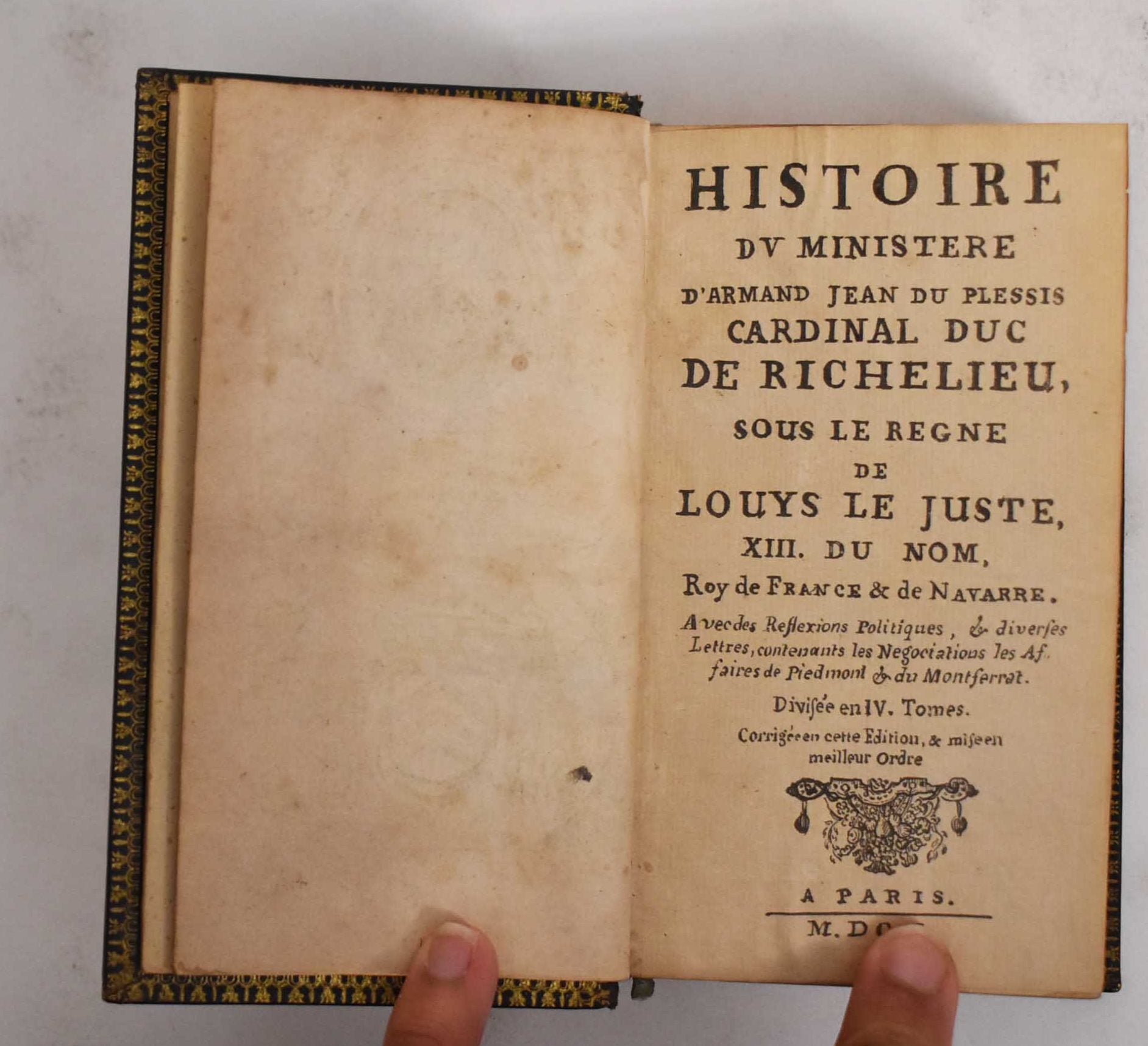 Histoire du ministere d'Armand Jean du Plessis Cardinal Duc de ...