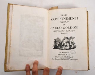 Item #178025 Delli componimenti diversi di Carlo Goldoni. Carlo Goldoni, Antonio Baratti, Pietro...