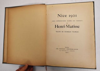 Item #178048 Nice 1921: seize reproductions d'après les tableaux de Henri Matisse. Charles...