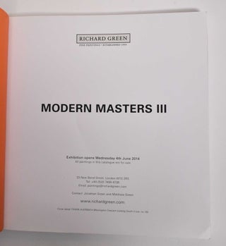 Item #178100 Modern Masters III. Rachel Boyd