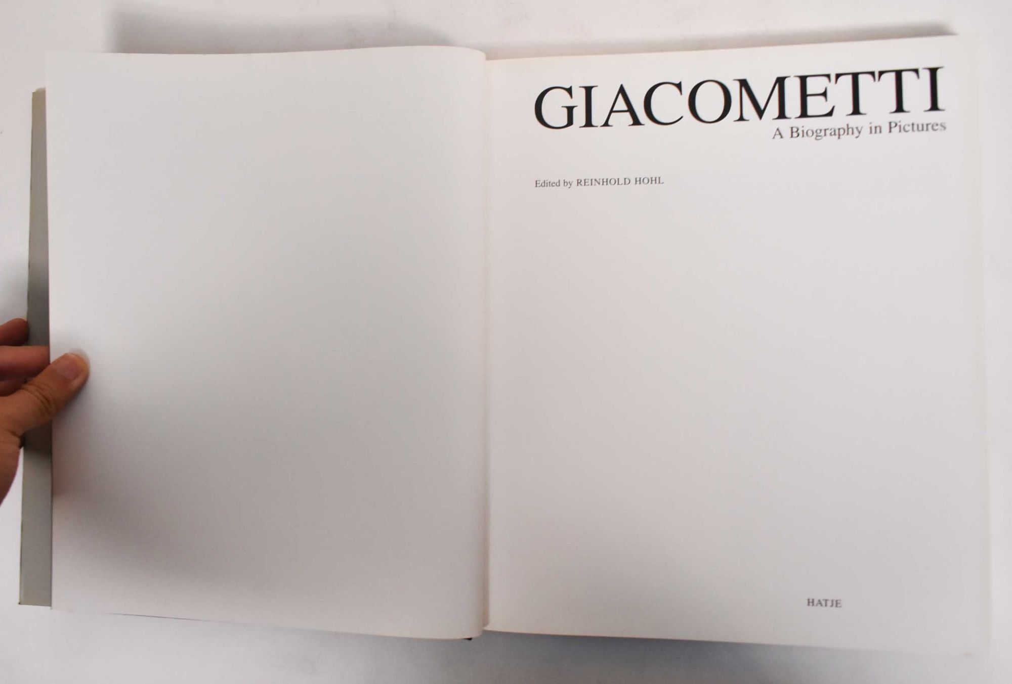 Giacometti: A Biography In Pictures | Reinhold Hohl