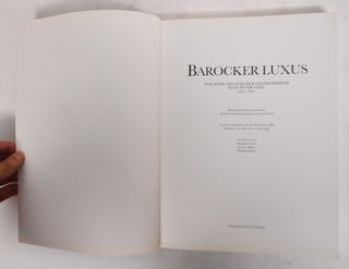 Barocker Luxus: das Werk des Zürcher Goldschmieds Hans Peter Oeri, 1637-1692