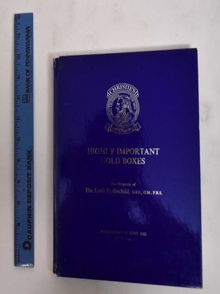 Item #178432 Highly Important Gold Boxes: The Property of The Lord Rothschild. Manson Christie,...
