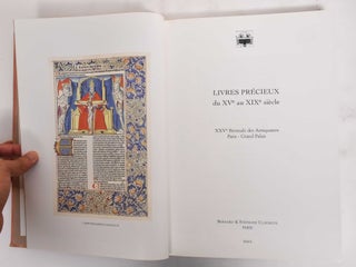Item #178509 Livres Precieux du XVe au XIXe Siecle. Librairie Thomas-Scheler