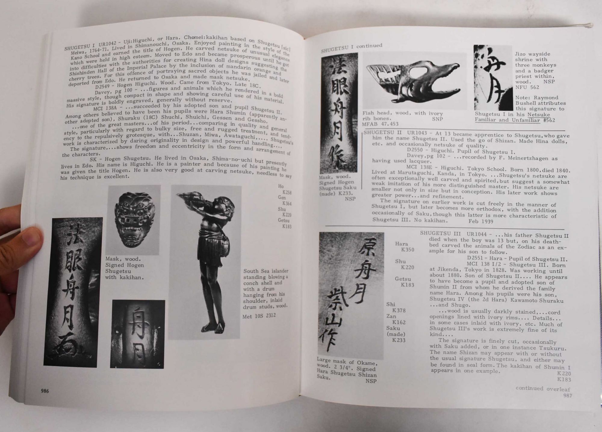 Netsuke & Inro Artists, and How to Read Their Signatures 2 volumes