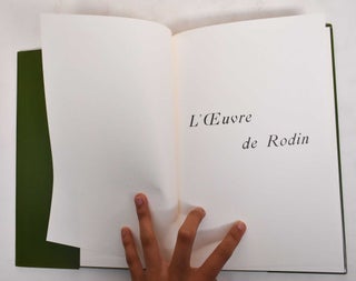 L'Oeuvre de Rodin: [conference prononcée au pavillon Rodin le 31 juillet 1900]