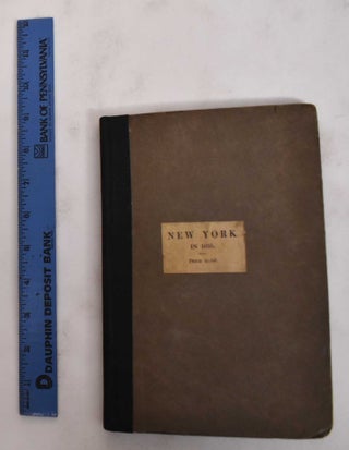 Item #178674 A description of the province and city of New York. John Miller