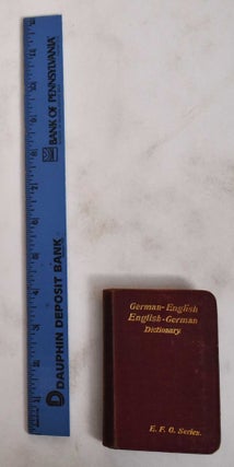 Item #178718 New Pocket Dictionary of the German and English Languages. J. B. Close