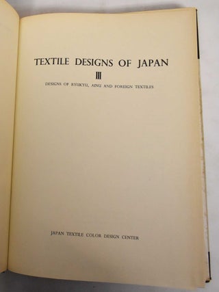 Textile Designs of Japan, 3 Volumes
