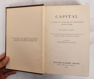 Capital: a critical analysis of capitalist production