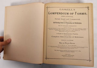 Item #178916 Gaskell's American manual and compendium of forms, educational, social, legal and...