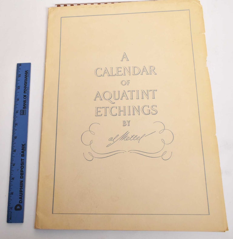 Item #178934 A Calendar of Aquatint Etchings by Al Mettel 1956