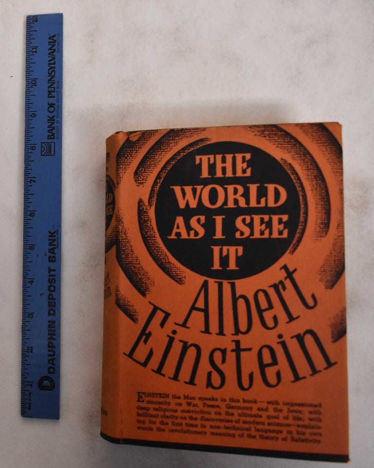 Item #178949 The World as I See It. Albert Einstein.