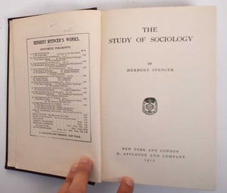 Item #179023 The Study of Sociology. Herbert Spencer