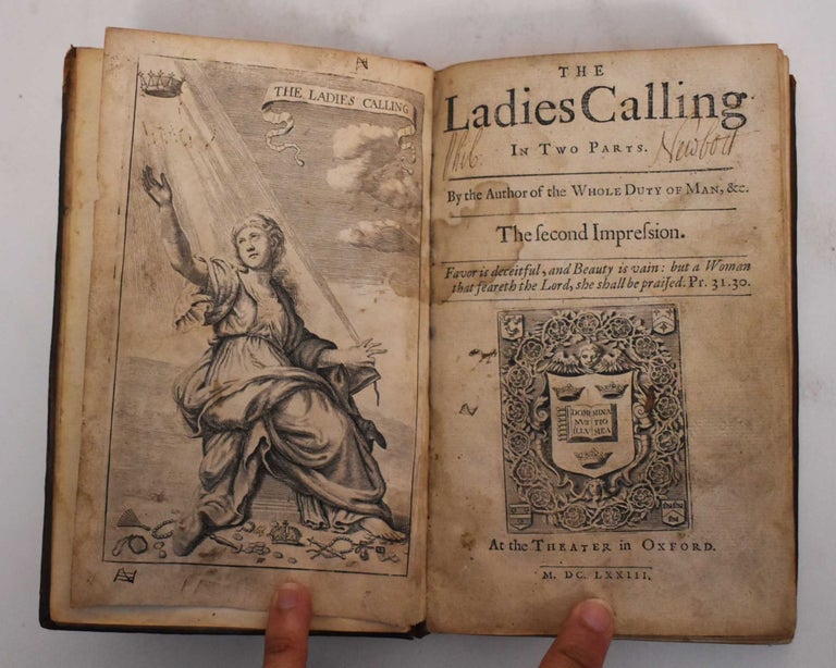 Item #179135 The Ladies Calling. In Two Parts. Richard Allestree, supposed author.