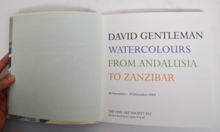 David Gentleman: Watercolours From Andalusia To Zanzibar
