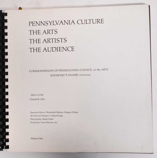 Pennsylvania Culture: The Arts, The Artists, The Audience (Volume One)