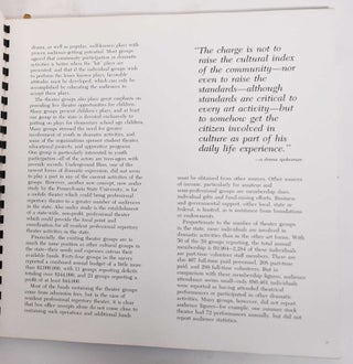 Pennsylvania Culture: The Arts, The Artists, The Audience (Volume One)