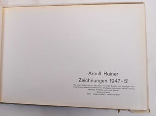 Arnulf Rainer. Zeichnungen 1947-51