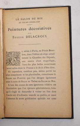Peintures Decoratives par Eugene Delacroix: Le Salon du Roi au Palais Legislatif
