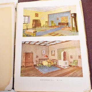 Farbige Wohnraume: 24 Tafeln farbig dargestellter neuzeitlicher Raume