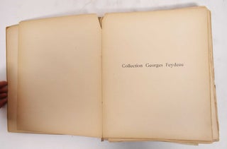Catalogue des Tableaux Modernes, Aquarelles, Gouaches, Pastels, Dessins Composant la Collection de M. Georges Feydeau