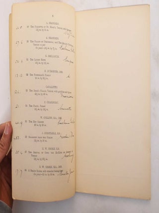 Catalogue of the Collection of Modern Pictures & Drawings of the British and Continental Schools, Also a Few Old Pictures, the Property of the Late Mrs. Rachel Beer of Chancellor House, Tunbridge Wells