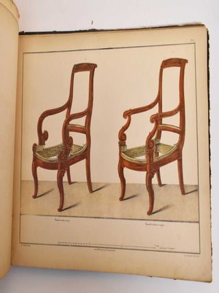 Ouvrage Sur La Menuiserie en Fauteuils, Dedie aux Fabricants, Commissionnaires, Tapissiers et Marchands de Meubles. Contenant une grande Collection de Modeles varies de Fauteuils, Chaises, Moeridiennes, Canapes, Lits de repos, Divans Cabourets de Pianos, etc et generalement tout ce qui se fabrique de plus nouveau a Paris, en cette branche.