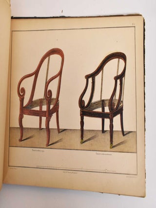 Ouvrage Sur La Menuiserie en Fauteuils, Dedie aux Fabricants, Commissionnaires, Tapissiers et Marchands de Meubles. Contenant une grande Collection de Modeles varies de Fauteuils, Chaises, Moeridiennes, Canapes, Lits de repos, Divans Cabourets de Pianos, etc et generalement tout ce qui se fabrique de plus nouveau a Paris, en cette branche.