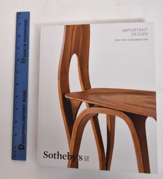 Item #179703 Important design - Sotheby's New York. Date of sale: December 14, 2016. Sotheby's, Firm