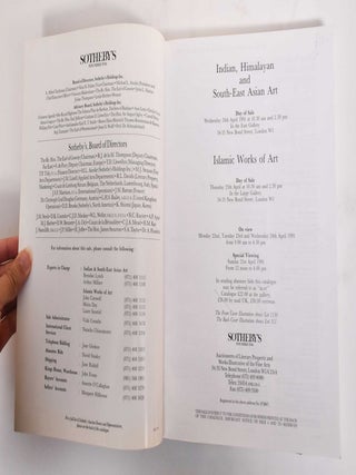 Indian, Himalayan and South-East Asian art : Wednesday 24 April 1991 ; Islamic works of art : Thursday 25 April