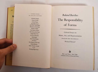 The responsibility of forms : critical essays on music, art, and representation