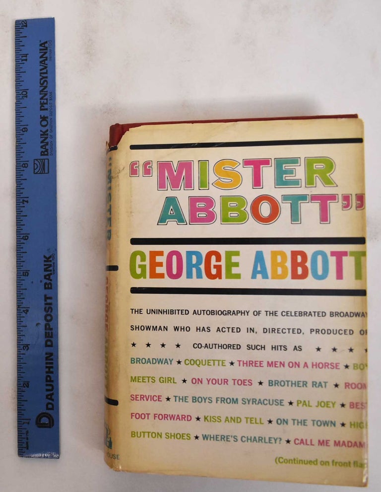 Item #180330 Mister Abbott. George Abbott.