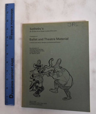 Item #180500 Ballet and theatre material: Costume and decor designs, portraits, bronze and...