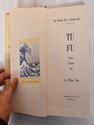 Tu Fu: China's Greatest Poet
