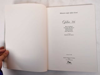Ofelia '86: Bona Cardinali, Giovanna De Sanctis, Isabella Ducrot, Anna Forcella, Elisa Montessori