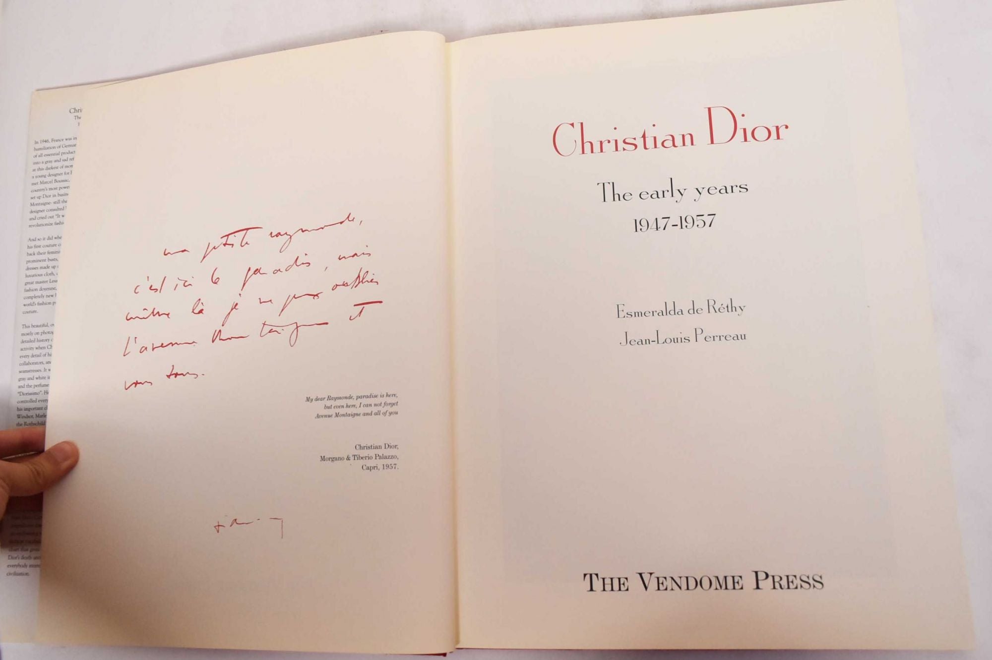 Christian Dior: The Early Years 1947-1957 by Esmeralda De Rethy, Jean-Louis  Perreau on Mullen Books