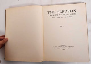The Fleuron: A Journal of Typography No. IV