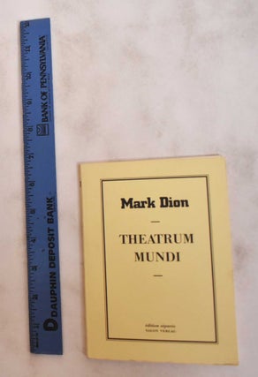Item #180952 Theatrum mundi. Mark Dion