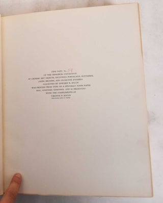 Catalogue of Chinese Art Objects, Including Porcelains, Potteries, Jades, Bronzes, and Cloisonne Enamels